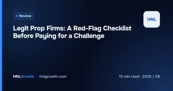 Legit Prop Firms: A Red-Flag Checklist Before Paying for a Challenge cover illustration