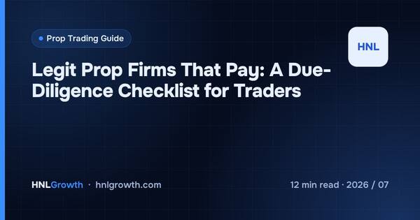 Legit Prop Firms That Pay: A Due-Diligence Checklist for Traders cover illustration
