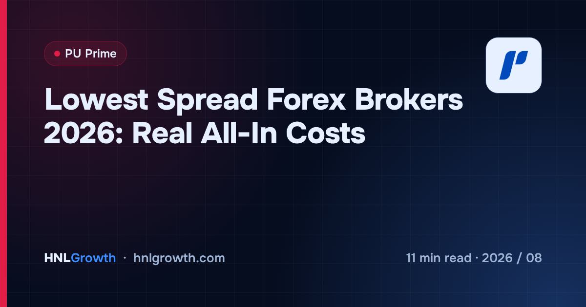 Lowest Spread Forex Brokers 2026: Real All-In Costs — cover image