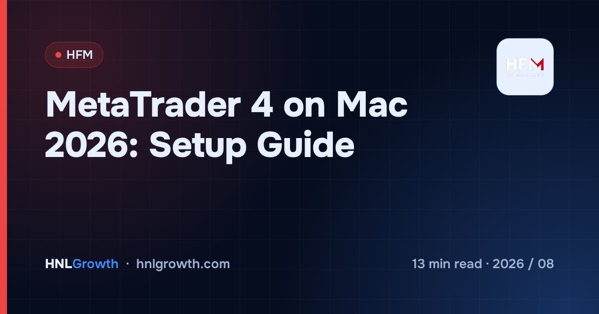 MetaTrader 4 on Mac 2026: Setup Guide — cover image