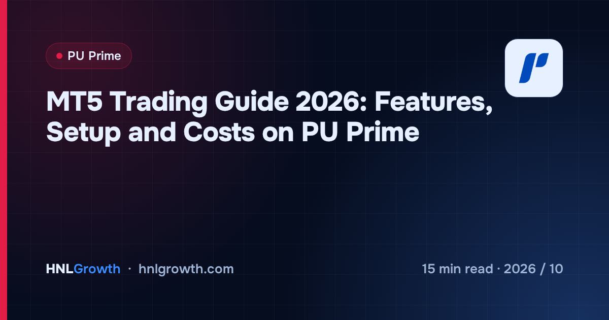 MT5 Trading Guide 2026: Features, Setup and Costs on PU Prime — cover image