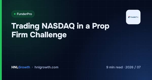 Trading NASDAQ in a Prop Firm Challenge cover illustration