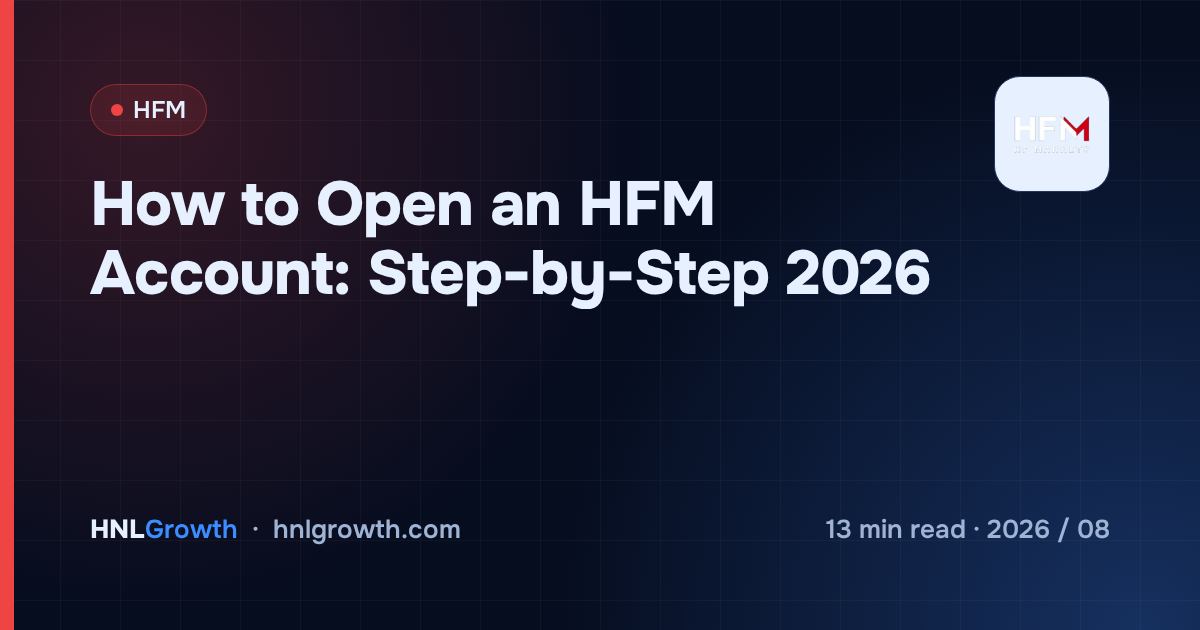How to Open an HFM Account: Step-by-Step 2026 — cover image