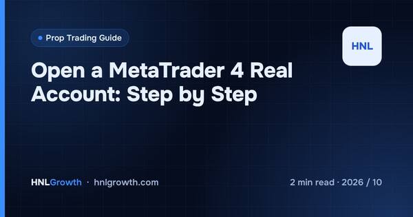 Open a MetaTrader 4 Real Account: Step by Step cover illustration