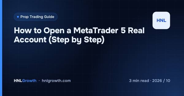 How to Open a MetaTrader 5 Real Account (Step by Step) cover illustration