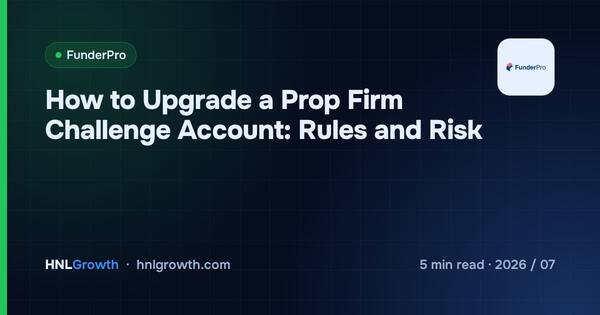How to Upgrade a Prop Firm Challenge Account: Rules and Risk cover illustration