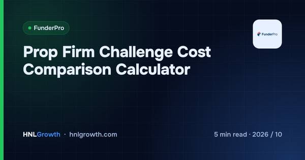 Prop Firm Challenge Cost Comparison Calculator cover illustration