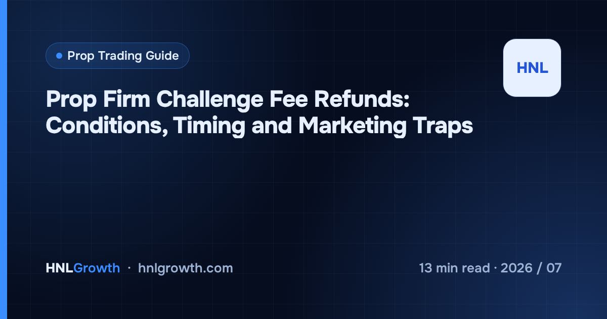 Prop Firm Challenge Fee Refunds: Conditions, Timing and Marketing Traps — cover image