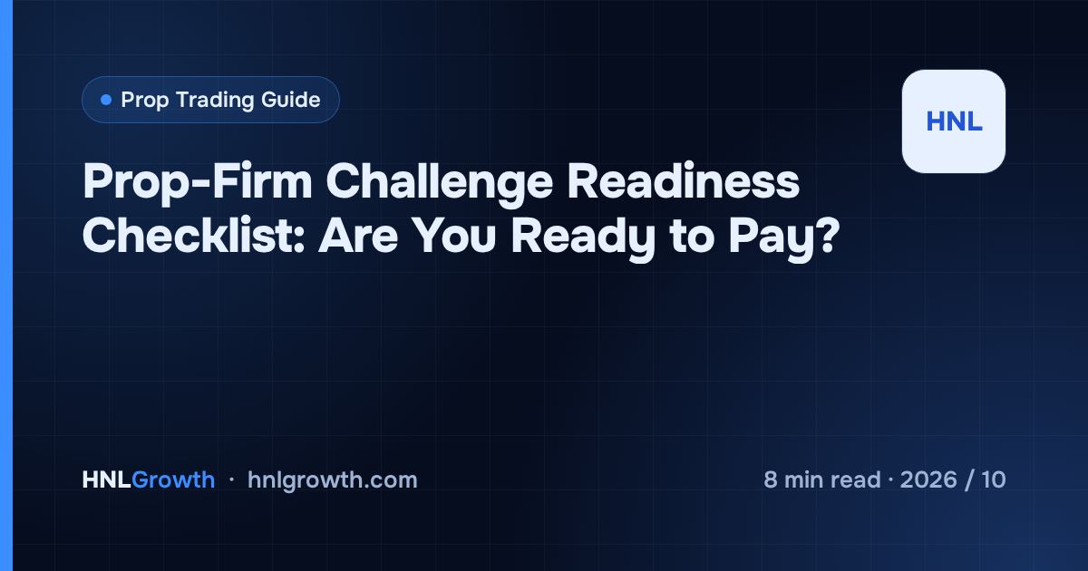 Prop-Firm Challenge Readiness Checklist: Are You Ready to Pay? — cover image
