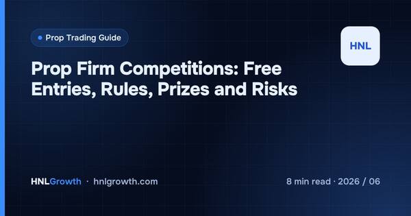 Prop Firm Competitions: Free Entries, Rules, Prizes and Risks cover illustration