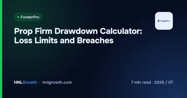 Prop Firm Drawdown Calculator: Loss Limits and Breaches cover illustration