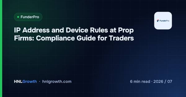 IP Address and Device Rules at Prop Firms: Compliance Guide for Traders cover illustration