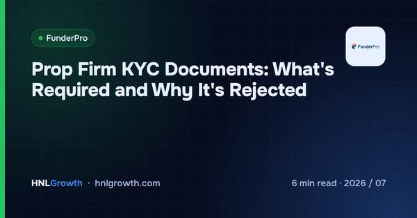 Prop Firm KYC Documents: What's Required and Why It's Rejected cover illustration