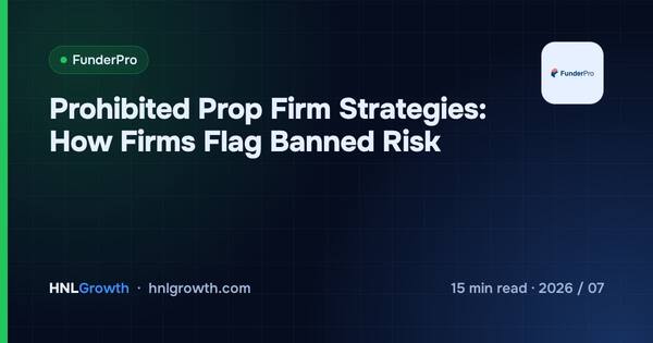 Prohibited Prop Firm Strategies: How Firms Flag Banned Risk cover illustration
