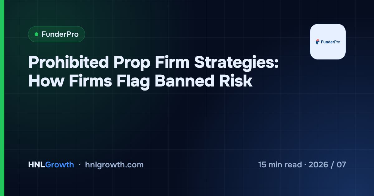 Prohibited Prop Firm Strategies: How Firms Flag Banned Risk — cover image