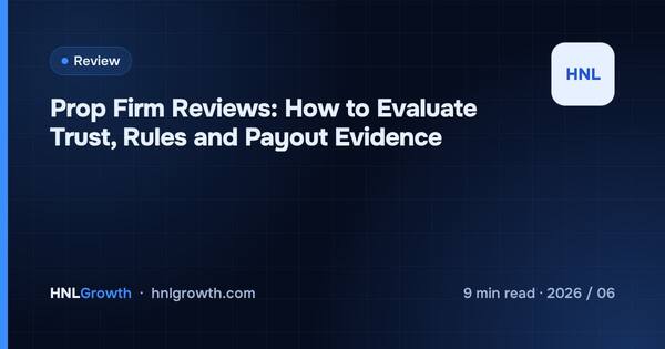 Prop Firm Reviews: How to Evaluate Trust, Rules and Payout Evidence cover illustration
