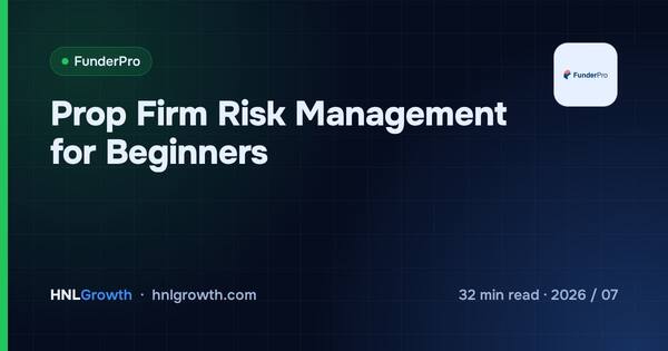 Prop Firm Risk Management for Beginners cover illustration