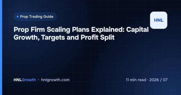 Prop Firm Scaling Plans Explained: Capital Growth, Targets and Profit Split cover illustration