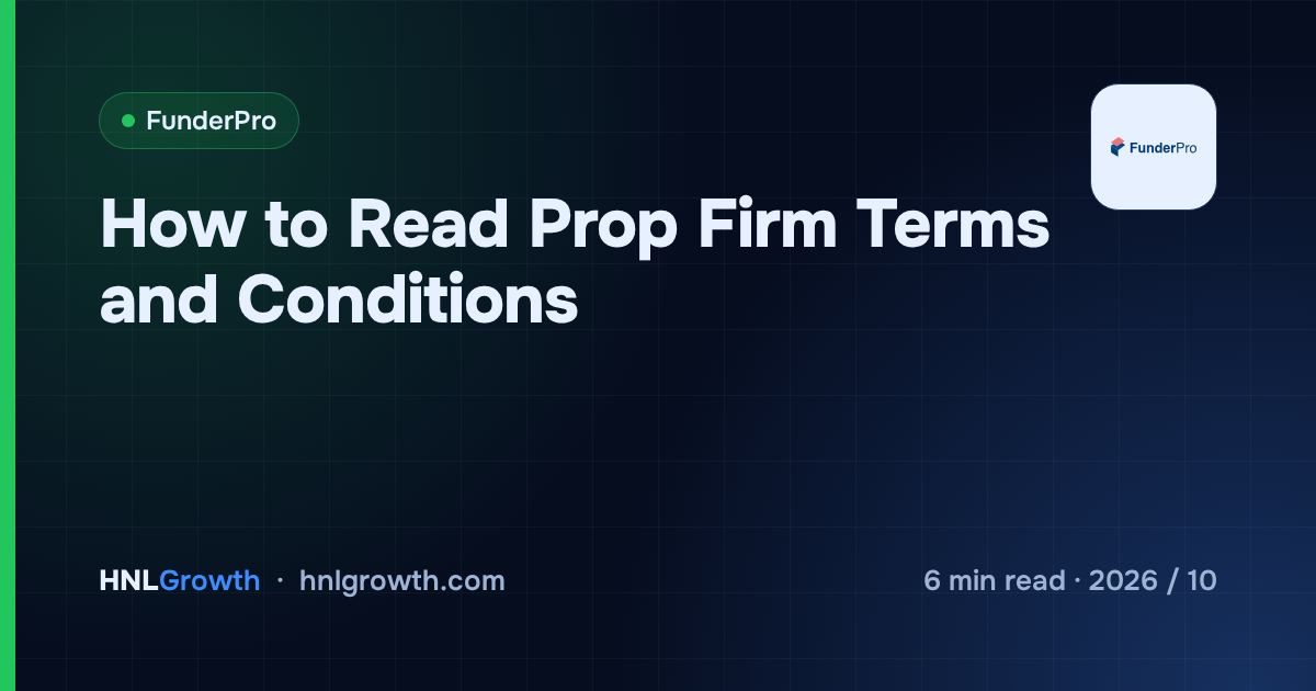 How to Read Prop Firm Terms and Conditions — cover image
