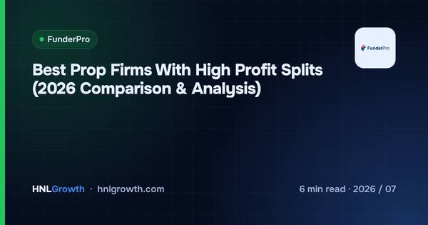 Best Prop Firms With High Profit Splits (2026 Comparison & Analysis) cover illustration