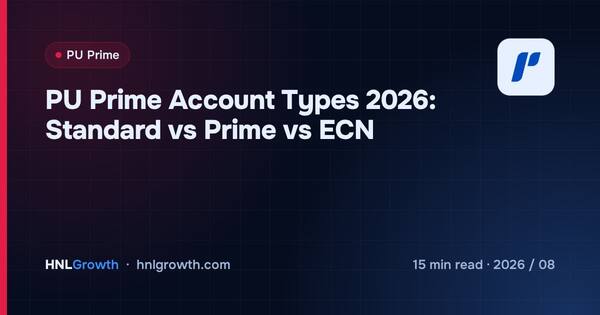 PU Prime Account Types 2026: Standard vs Prime vs ECN cover illustration