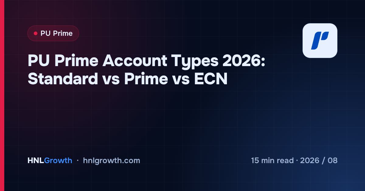PU Prime Account Types 2026: Standard vs Prime vs ECN — cover image