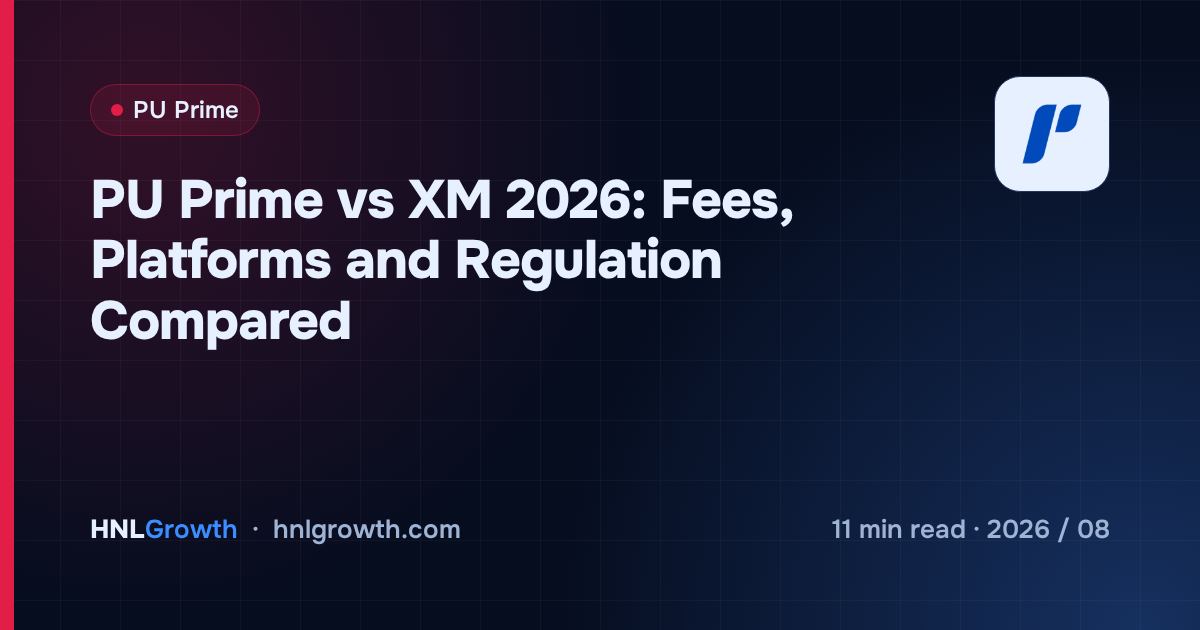 PU Prime vs XM 2026: Fees, Platforms and Regulation Compared — cover image