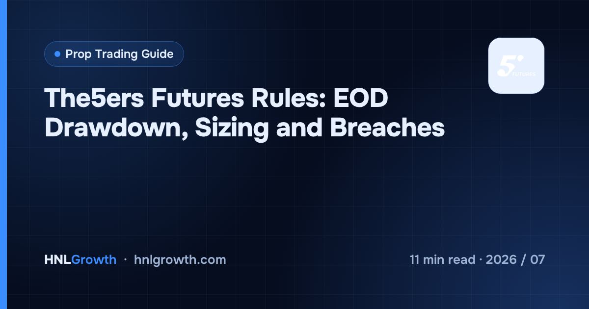 The5ers Futures Rules: EOD Drawdown, Sizing and Breaches — cover image