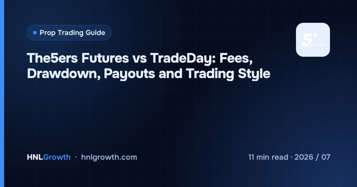 The5ers Futures vs TradeDay: Fees, Drawdown, Payouts and Trading Style — cover image
