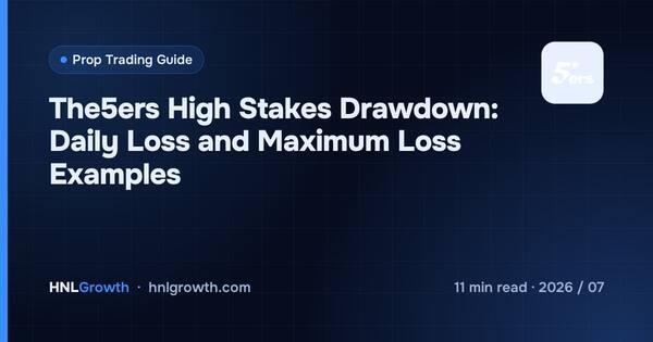 The5ers High Stakes Drawdown: Daily Loss and Maximum Loss Examples cover illustration