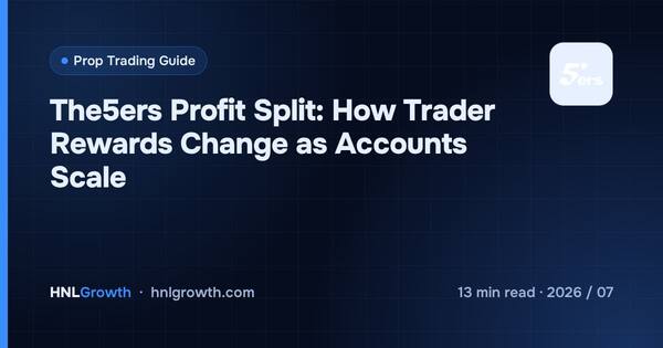 The5ers Profit Split: How Trader Rewards Change as Accounts Scale cover illustration