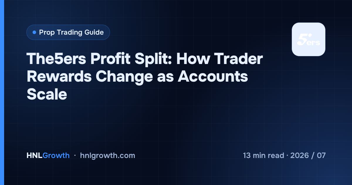 The5ers Profit Split: How Trader Rewards Change as Accounts Scale — cover image