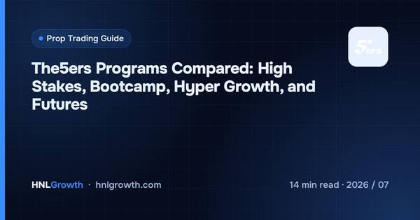 The5ers Programs Compared: High Stakes, Bootcamp, Hyper Growth, and Futures cover illustration