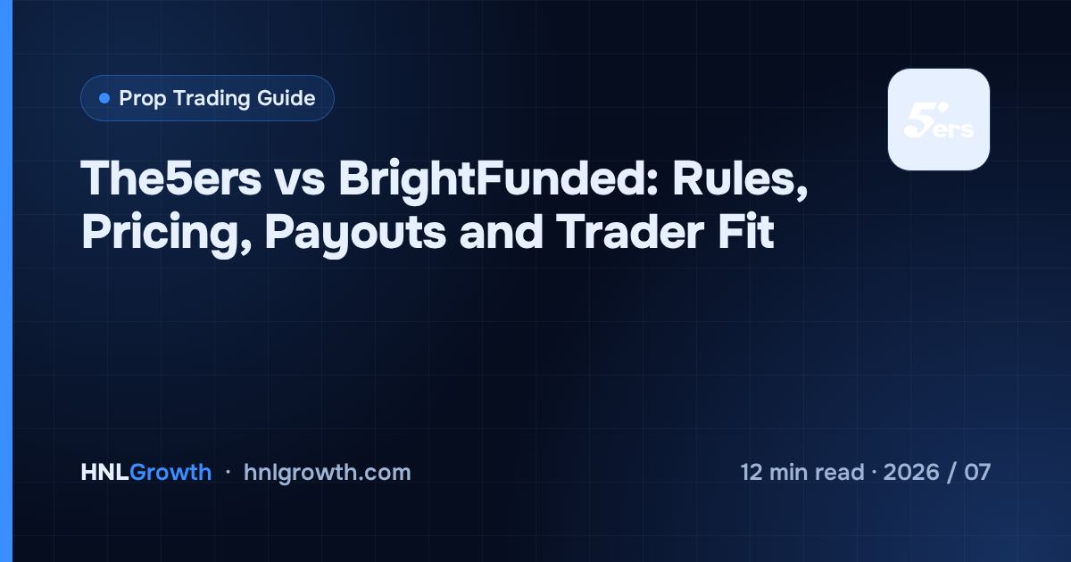 The5ers vs BrightFunded: Rules, Pricing, Payouts and Trader Fit — cover image