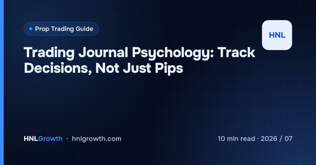 Trading Journal Psychology: Track Decisions, Not Just Pips — cover image