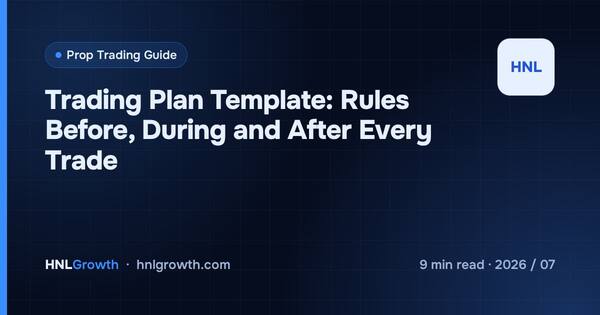 Trading Plan Template: Rules Before, During and After Every Trade cover illustration