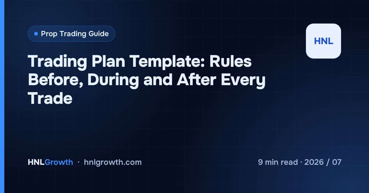 Trading Plan Template: Rules Before, During and After Every Trade — cover image