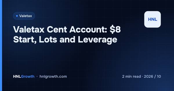 Valetax Cent Account: $8 Start, Lots and Leverage cover illustration