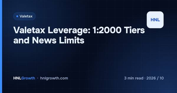 Valetax Leverage: 1:2000 Tiers and News Limits cover illustration