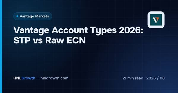 Vantage Account Types Compared: Standard STP, Raw ECN & Pro cover illustration