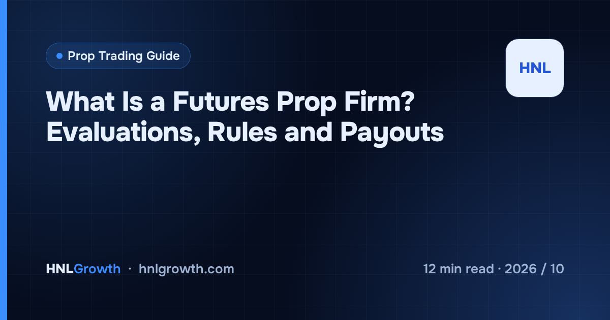What Is a Futures Prop Firm? Evaluations, Rules and Payouts — cover image