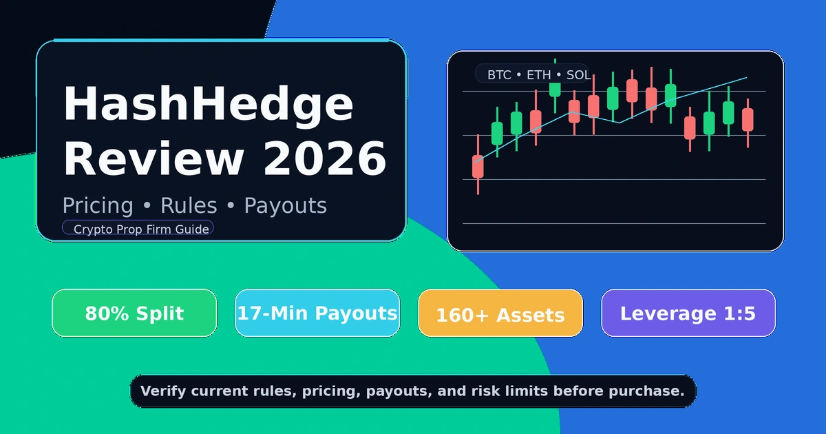 HashHedge Review 2026: Rules, Pricing, Payouts & Is It Legit? cover illustration